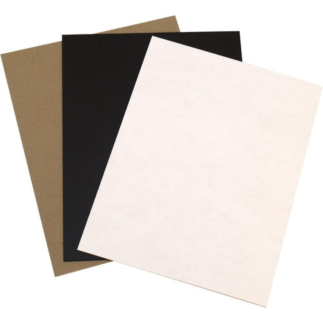 Grafix - Medium Weight Chipboard Assorted 8.5"x11" (15 pack)