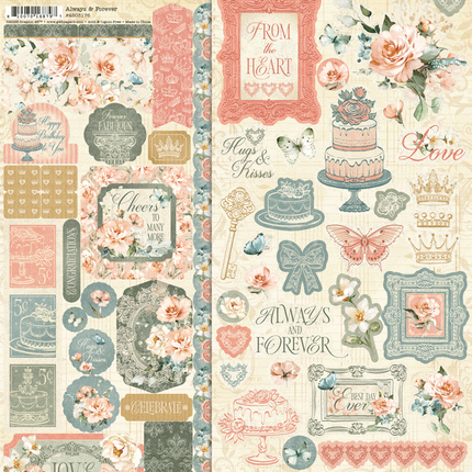 Graphic 45 - Always & Forever Collection Package