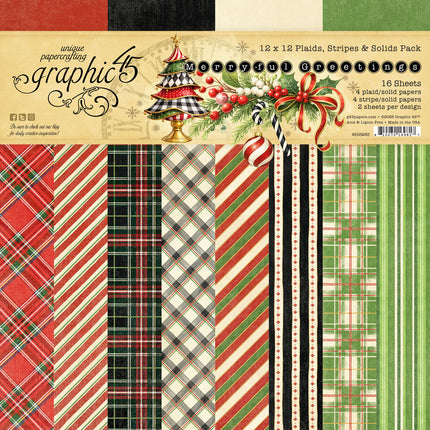 Graphic 45 - Merry-ful Greetings Package