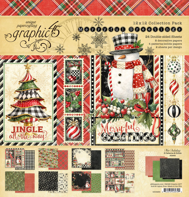 Graphic 45 - Merry-ful Greetings Package