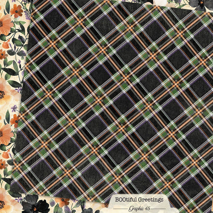 Graphic 45 - BOOtiful Greetings - Floral & Plaid
