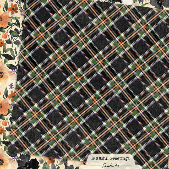 Graphic 45 - BOOtiful Greetings - Floral & Plaid