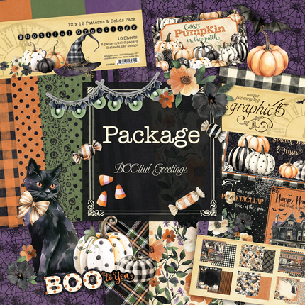 Graphic 45 - BOOtiful Greetings Package