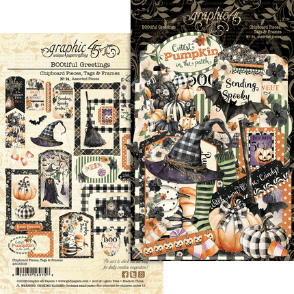 Graphic 45 - BOOtiful Greetings Package