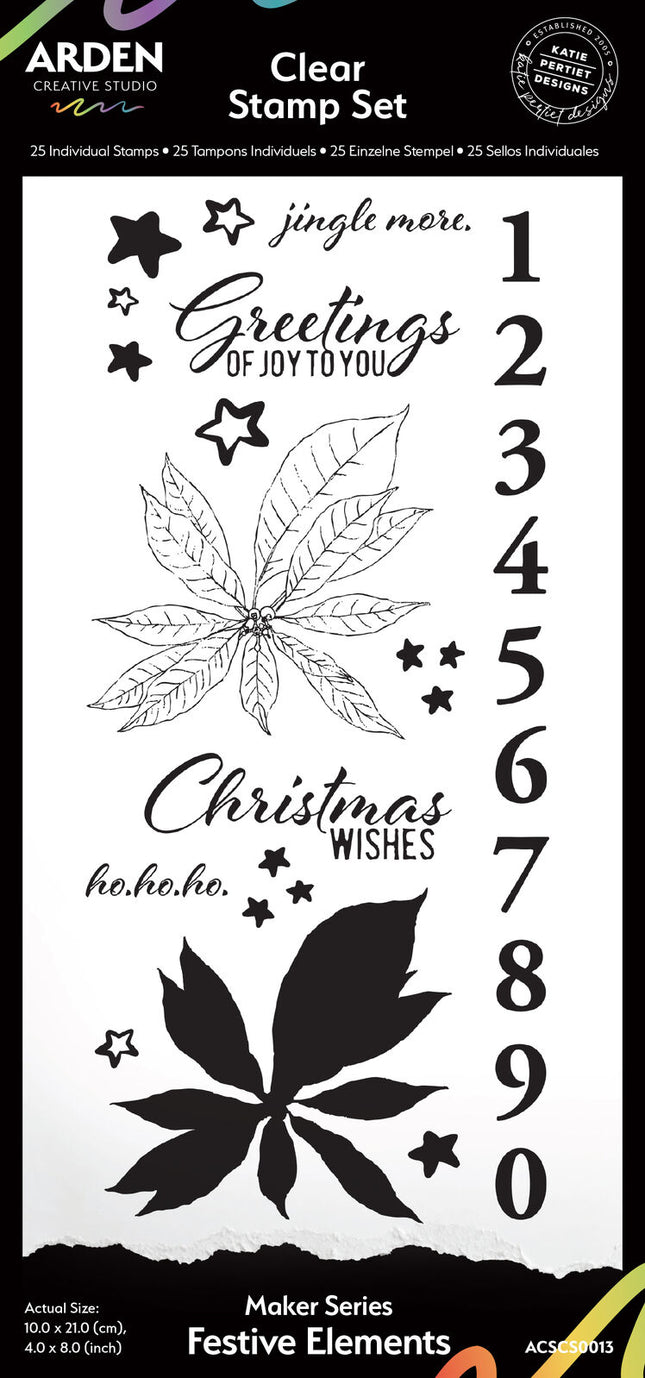Arden Creative Studio - Season of Joy - Festive Elements Clear Stamp
