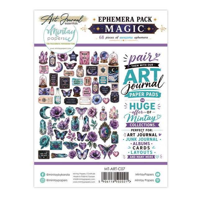 Mintay - Art Journal Essentials - Magic Ephemera