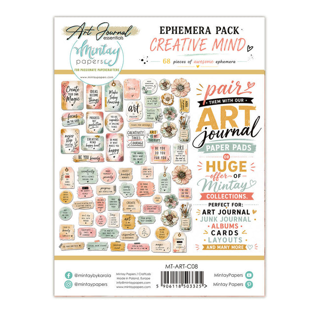 Mintay - Art Journal Essentials - Creative Mind Ephemera