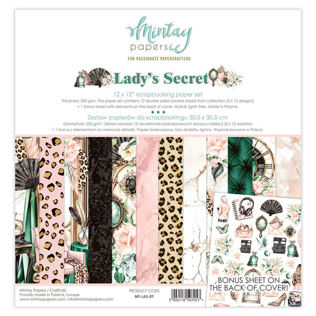 Mintay - Lady's Secret - 12x12 Paper Set