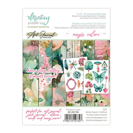 Mintay - 6 x 8 Art Journal Paper Pad - Magic Colours