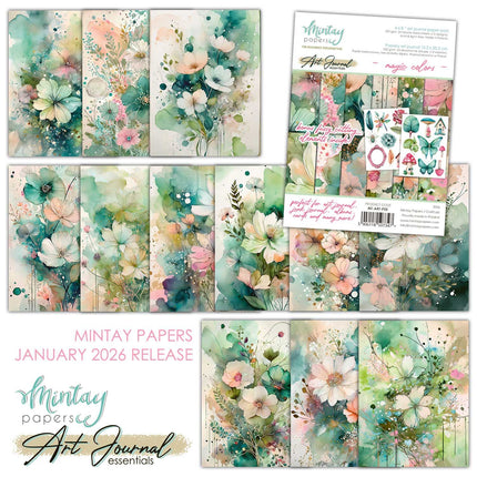 Mintay - 6 x 8 Art Journal Paper Pad - Magic Colours