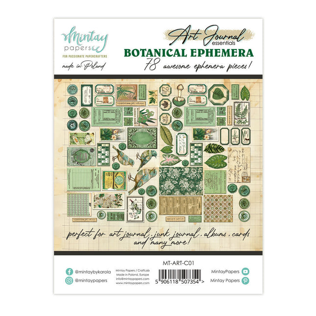 Mintay - Art Journal Essentials - Botanical Ephemera