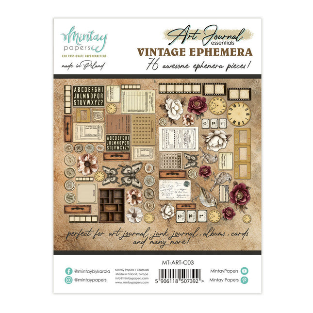 Mintay - Art Journal Essentials - Vintage Ephemera