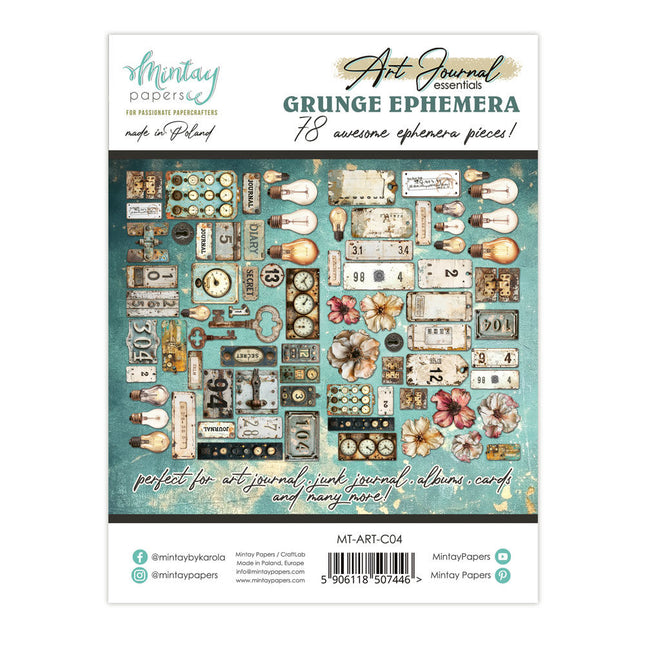 Mintay - Art Journal Essentials - Grunge Ephemera
