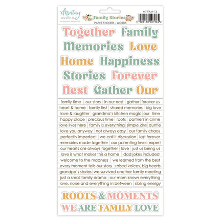 Mintay - Family Stories - Stickers - Words
