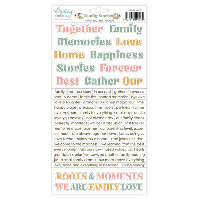 Mintay - Family Stories - Stickers - Words