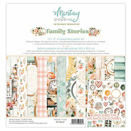 Mintay - Family Stories - 12x12 Paper Set