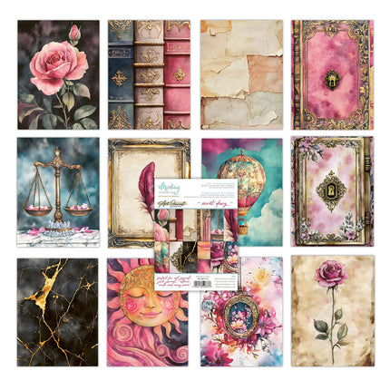 Mintay - 6 x 8 Art Journal Paper Pad - Secret Diar