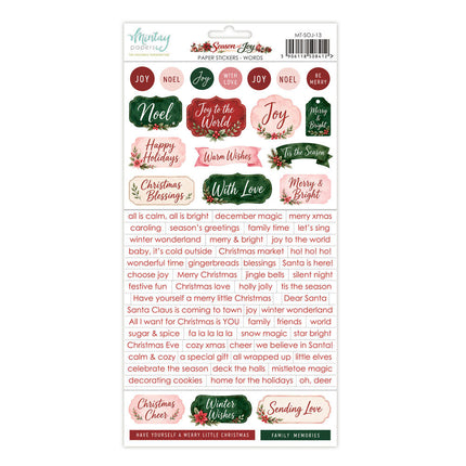 Mintay - Season of Joy - Stickers - Words