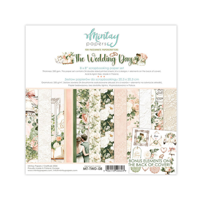 Mintay - The Wedding Day - 8x8 Paper Pad