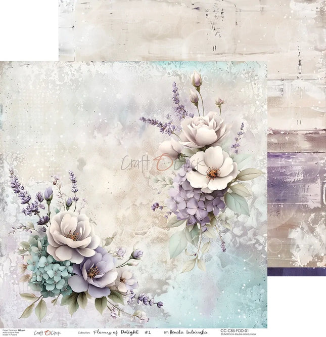 Craft O'Clock - Flowers of Delight - 12x12 Collection Pack
