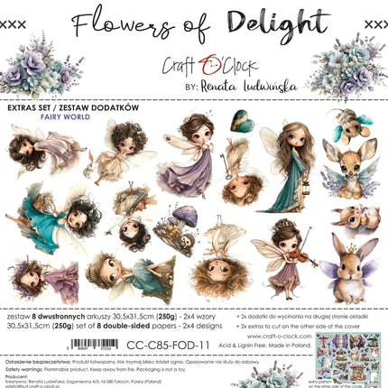 Craft O'Clock - Flowers of Delight - Extras Set 3 Mixed