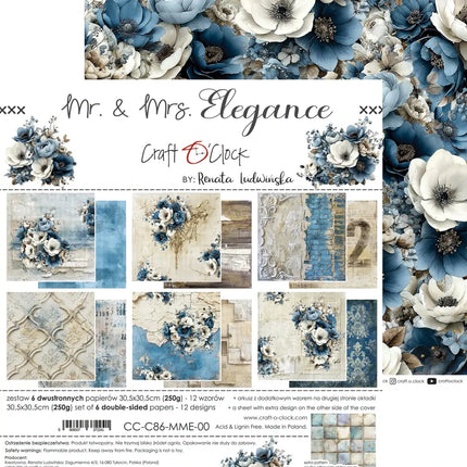 Craft O'Clock - Mr & Mrs Elegance - 12x12 Collection Pack