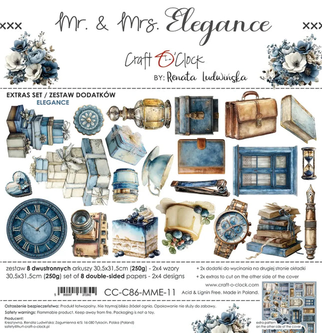 Craft O'Clock - Mr & Mrs Elegance - Extras Set 3 Mixed