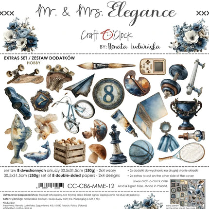 Craft O'Clock - Mr & Mrs Elegance - Extras Set 3 Mixed