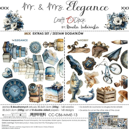 Craft O'Clock - Mr & Mrs Elegance - Extras Set 3 Mixed