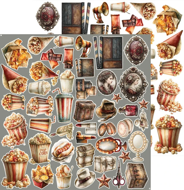 Craft O'Clock - Silver Screen Magic - Extras Set 3 Mixed