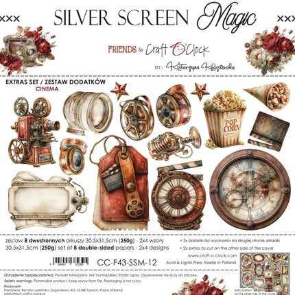 Craft O'Clock - Silver Screen Magic - Extras Set 3 Mixed