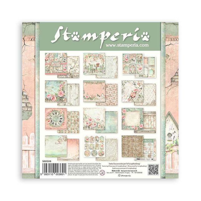 Stamperia - House of Roses - 8x8 Paper Pad