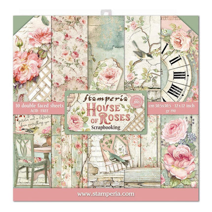 Stamperia - House of Roses - 12x12 Paper Pad