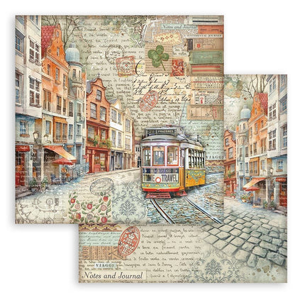 Stamperia - Art of Travelling - 8x8 Paper Pad