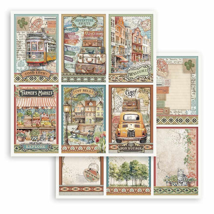 Stamperia - Art of Travelling - 8x8 Paper Pad