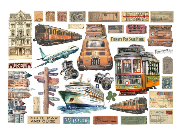 Stamperia - Art of Travelling - Ephemera