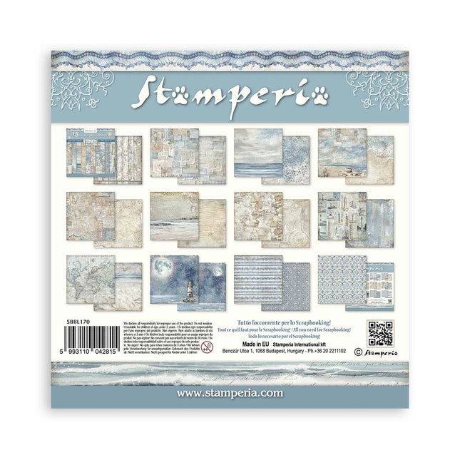 Stamperia - Silent Sea Backgrounds - 12x12 Paper Pad