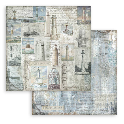 Stamperia - Silent Sea Backgrounds - 12x12 Paper Pad