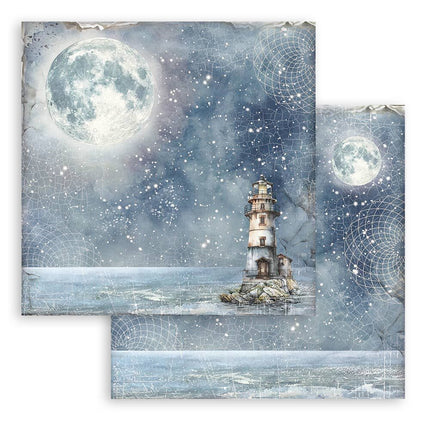 Stamperia - Silent Sea Backgrounds - 12x12 Paper Pad