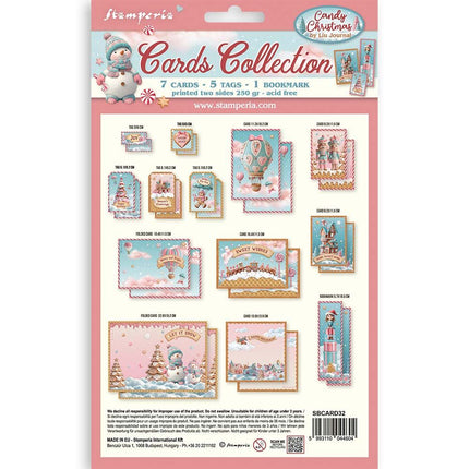 Stamperia - Candy Christmas - Cards Collection