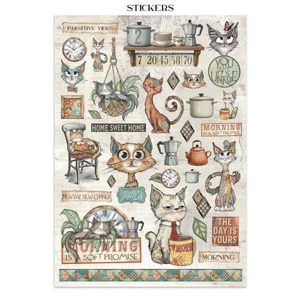 Stamperia - Furry Friends - Junk journal stickers, cut-outs, backgrounds