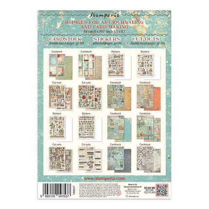 Stamperia - Furry Friends - Junk journal stickers, cut-outs, backgrounds