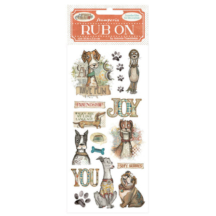 Stamperia - Furry Friends - Dog Rub On