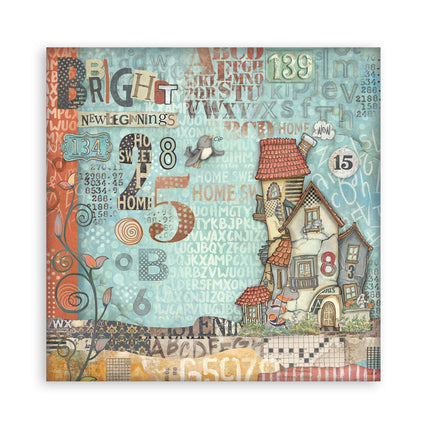 Stamperia - Quiet Days - Maxi 8x8 Paper Pad
