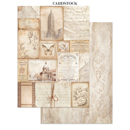 Stamperia - Quiet Days - Junk journal stickers, cut-outs, backgrounds