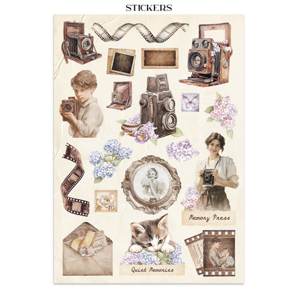 Stamperia - Quiet Days - Junk journal stickers, cut-outs, backgrounds