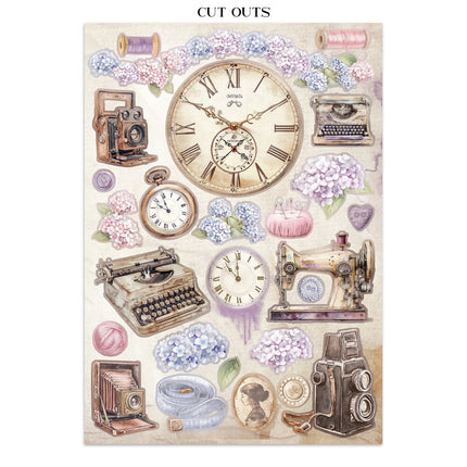Stamperia - Quiet Days - Junk journal stickers, cut-outs, backgrounds