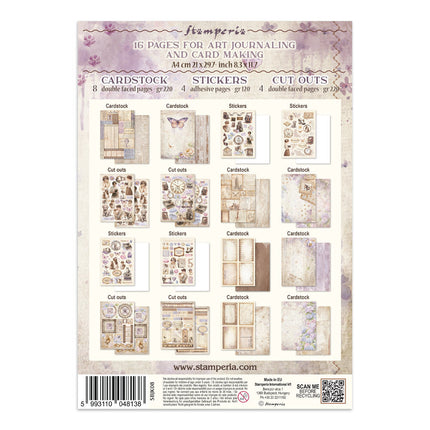 Stamperia - Quiet Days - Junk journal stickers, cut-outs, backgrounds