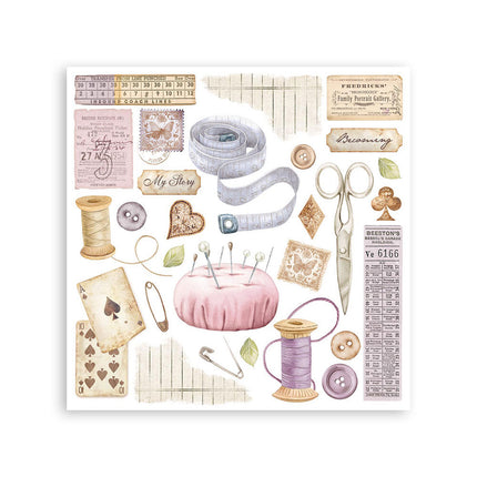 Stamperia - Quiet Days - Rub-On Kit - 6/Pkg