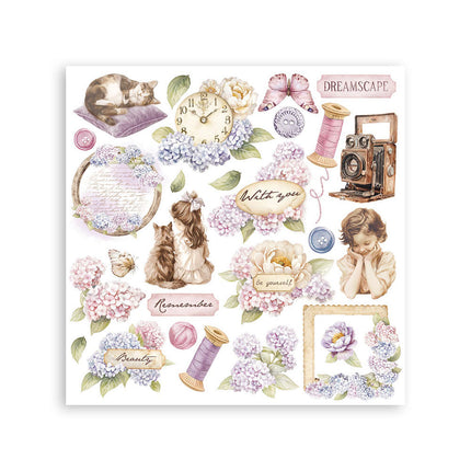 Stamperia - Quiet Days - Rub-On Kit - 6/Pkg
